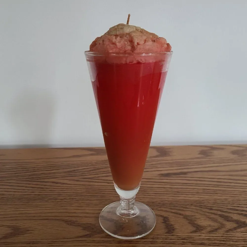 Vintage Novelty Wax Candle - ICE CREAM FLOAT Parfait - Vintage Rare Unique